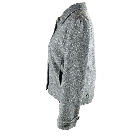 J.Jill woman’s 14 gray tweed wool blend blazer skirt set casual career - Picture 4 of 15